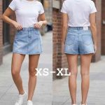 Spódnice z spodenki jeansowe damskie (XS-XL_ 10) 5527677