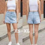 Spódnice z spodenki jeansowe damskie (XS-XL_ 10) 5527681